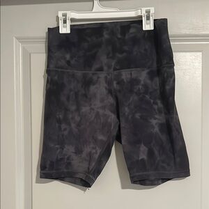 Women's Black Tie-Dye Shorts